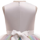 Baby Girls Unicorn Tutu Dress Pastel Rainbow Princess Girls Birthday Party-TB00830-Veeddydropshipping